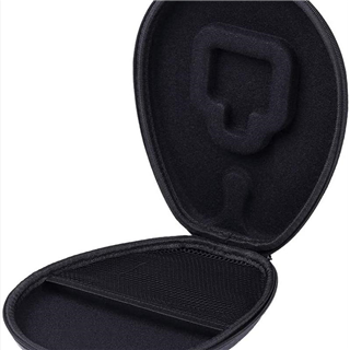 Shockproof Pu Leather Hard Protective Stereo Headset Packaging Storage Eva Box Case Black